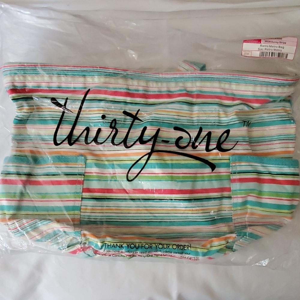 Thirty One Retro Metro Bag Sunny Stripe